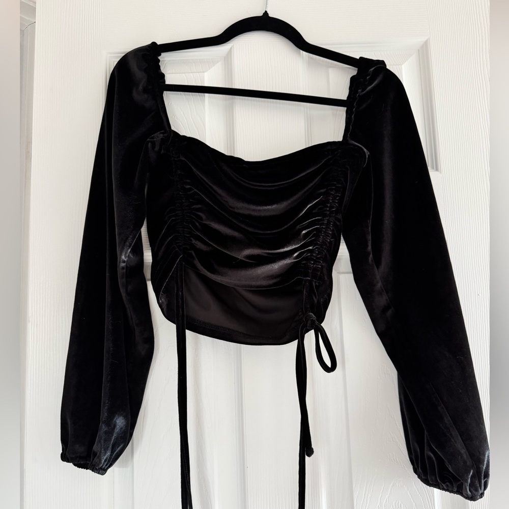Black Velvet Women's Top